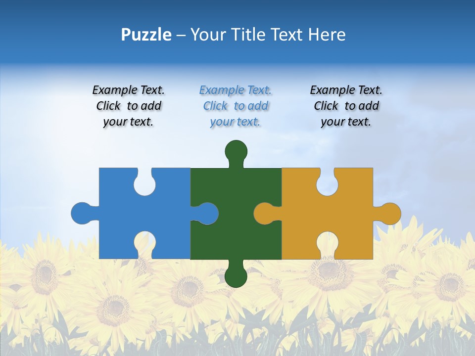 Sky Clear Flower PowerPoint Template