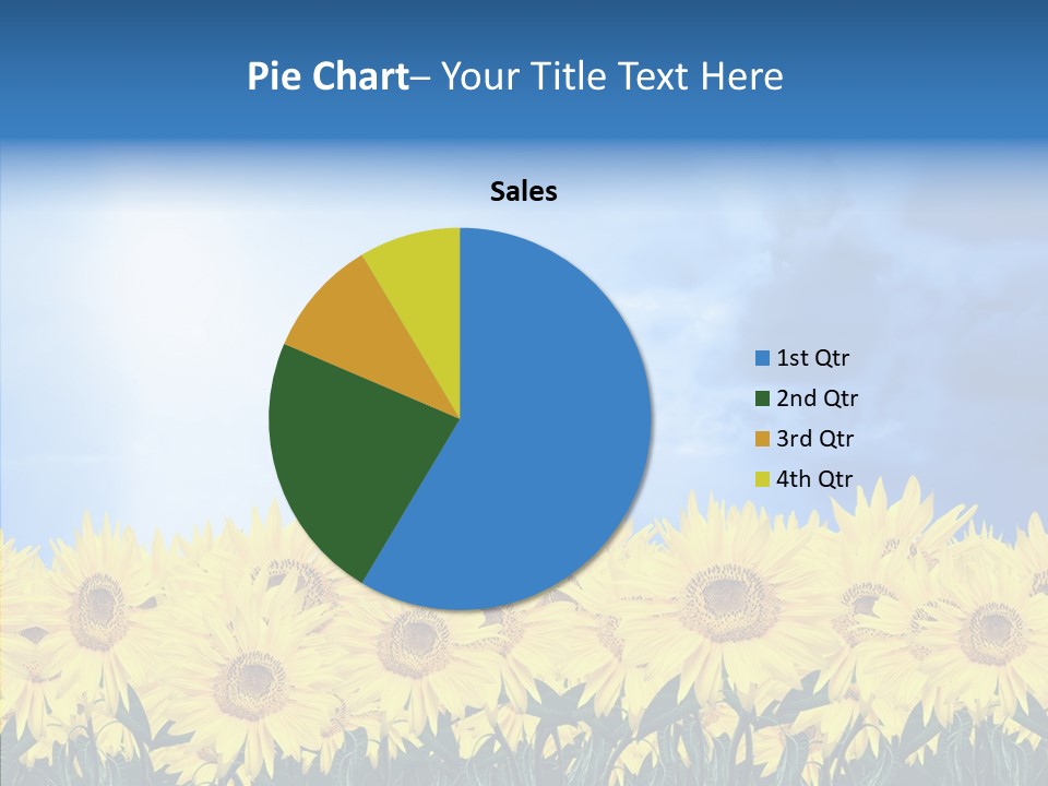 Sky Clear Flower PowerPoint Template