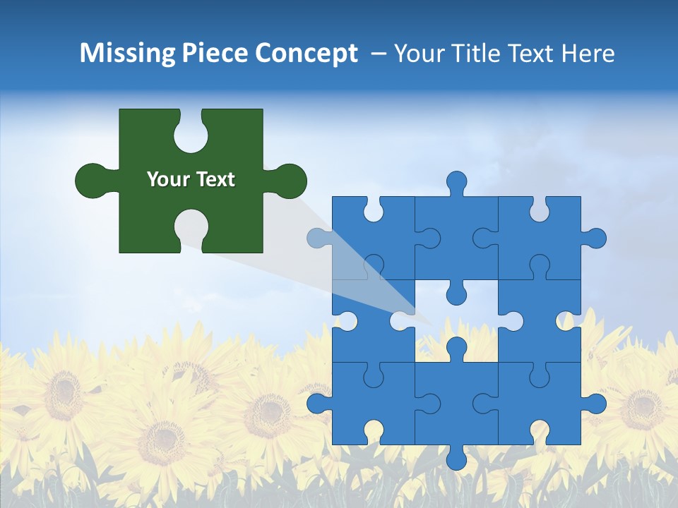 Sky Clear Flower PowerPoint Template