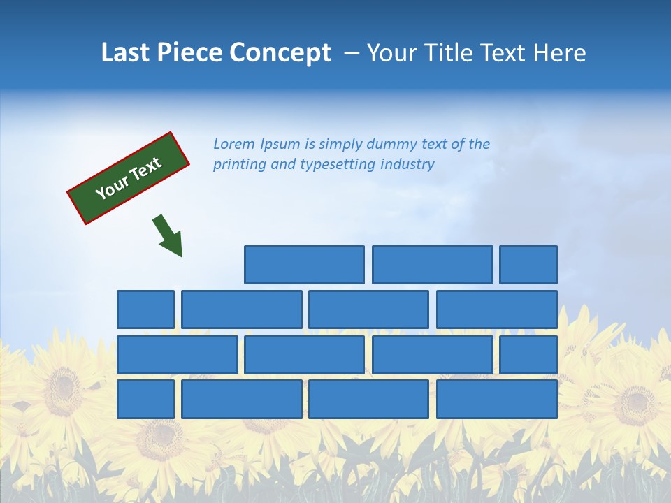 Sky Clear Flower PowerPoint Template