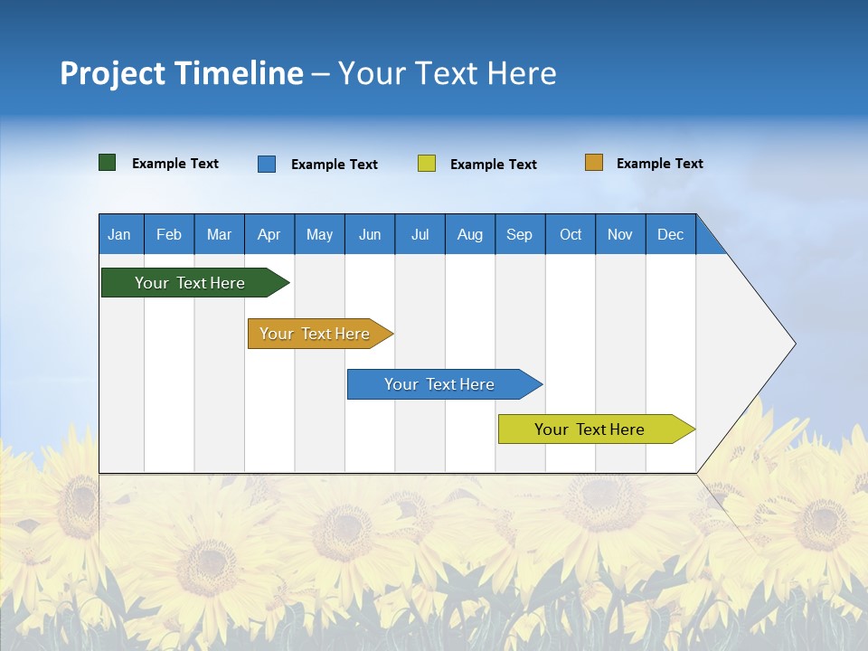 Sky Clear Flower PowerPoint Template