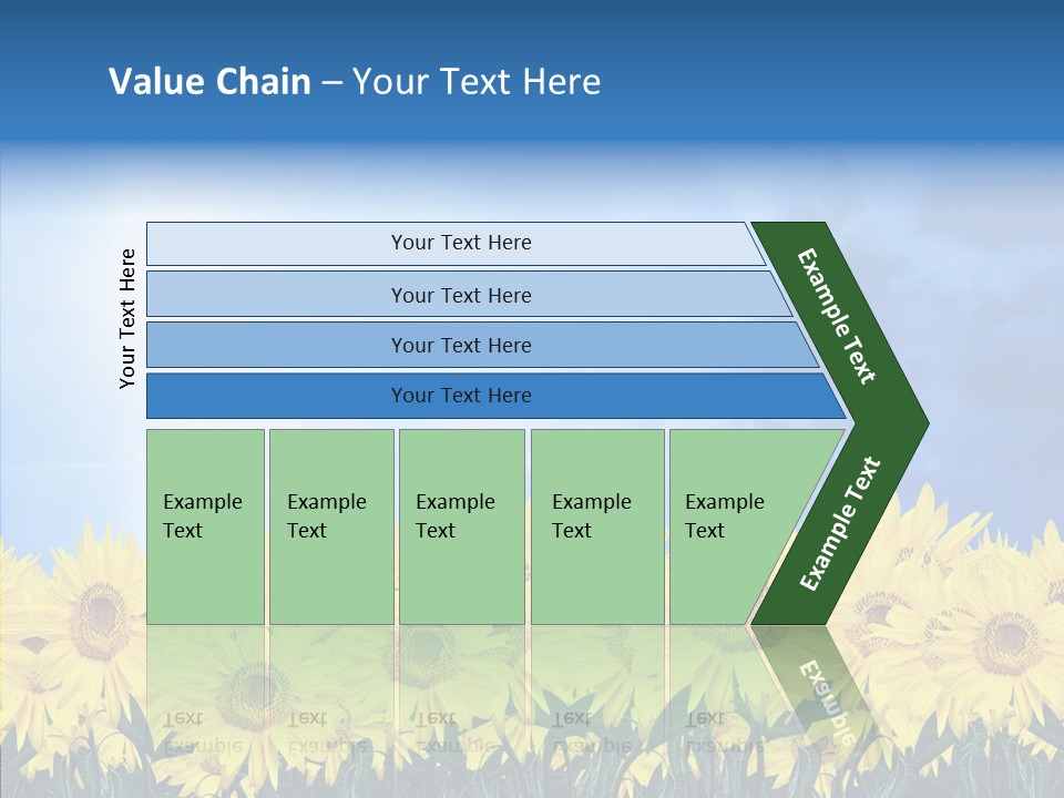 Sky Clear Flower PowerPoint Template