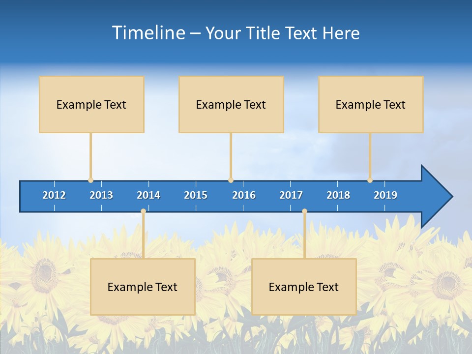 Sky Clear Flower PowerPoint Template