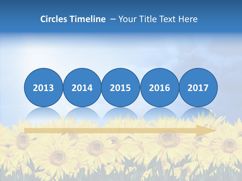 Sky Clear Flower PowerPoint Template