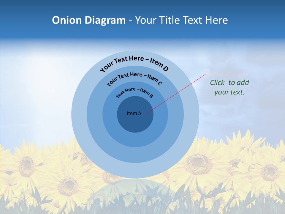Sky Clear Flower PowerPoint Template
