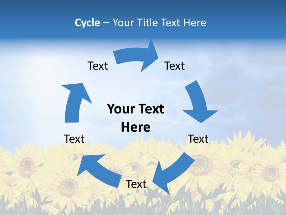 Sky Clear Flower PowerPoint Template