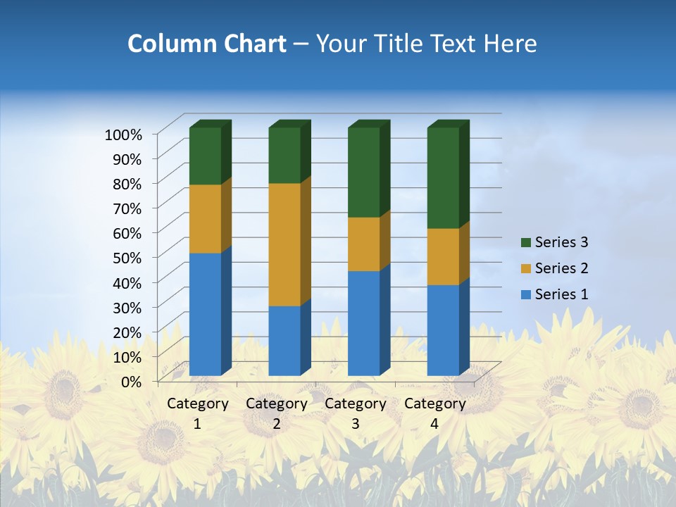 Sky Clear Flower PowerPoint Template