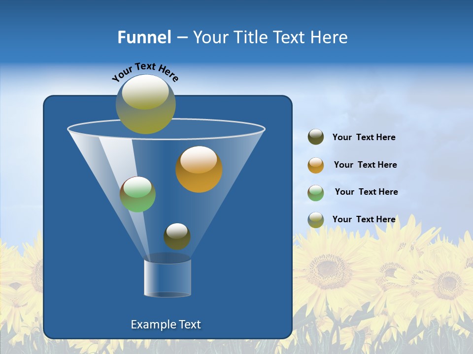 Sky Clear Flower PowerPoint Template