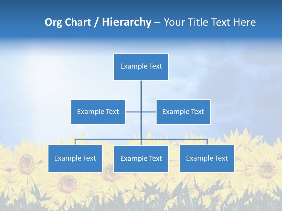 Sky Clear Flower PowerPoint Template