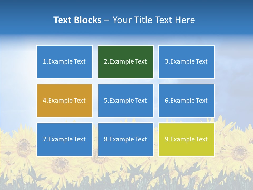 Sky Clear Flower PowerPoint Template