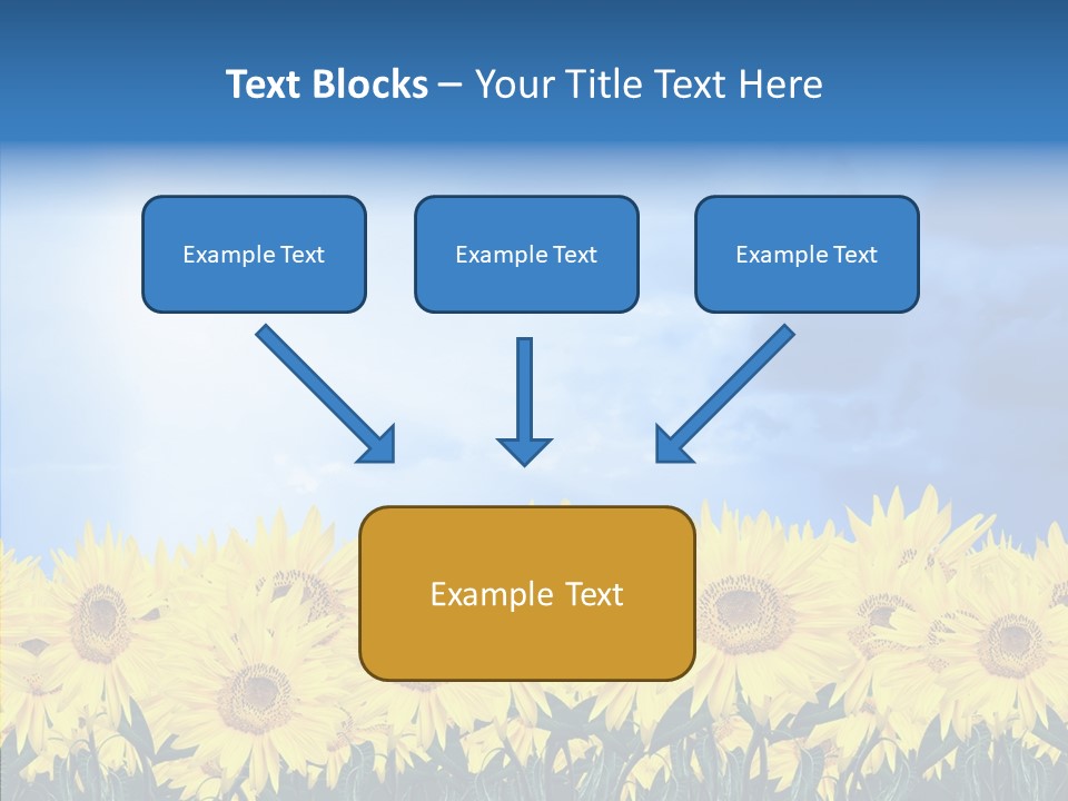 Sky Clear Flower PowerPoint Template