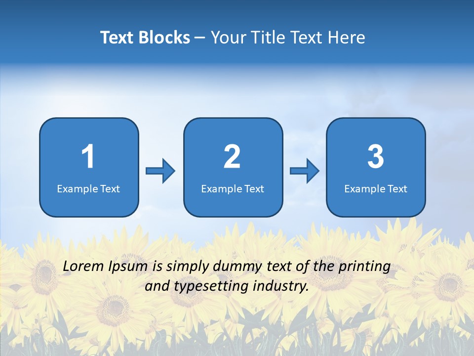 Sky Clear Flower PowerPoint Template