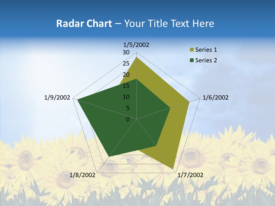 Sky Clear Flower PowerPoint Template