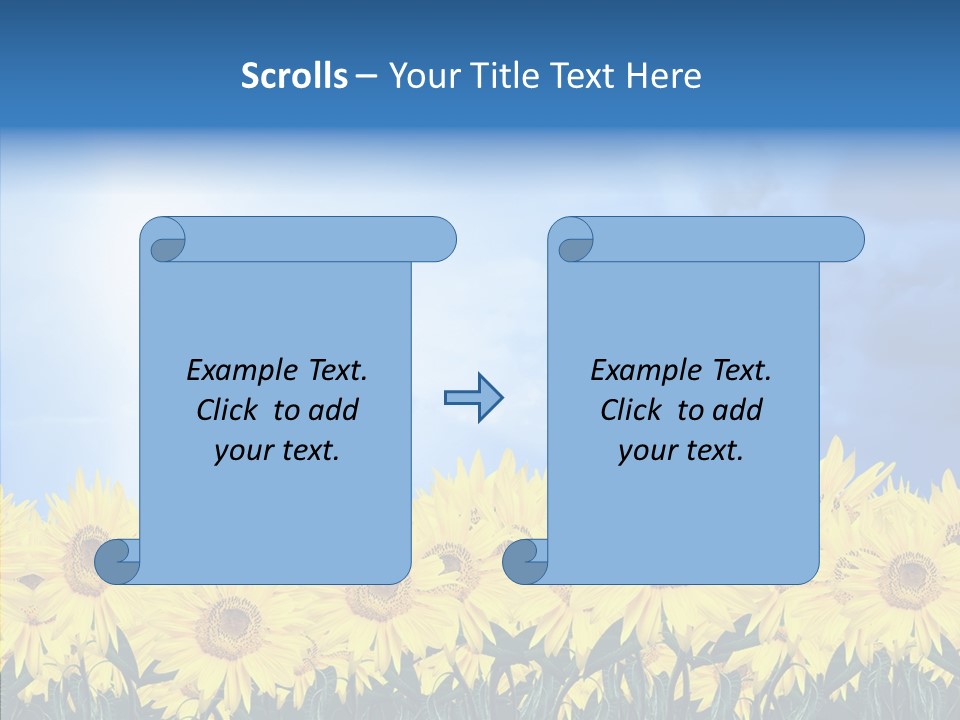 Sky Clear Flower PowerPoint Template