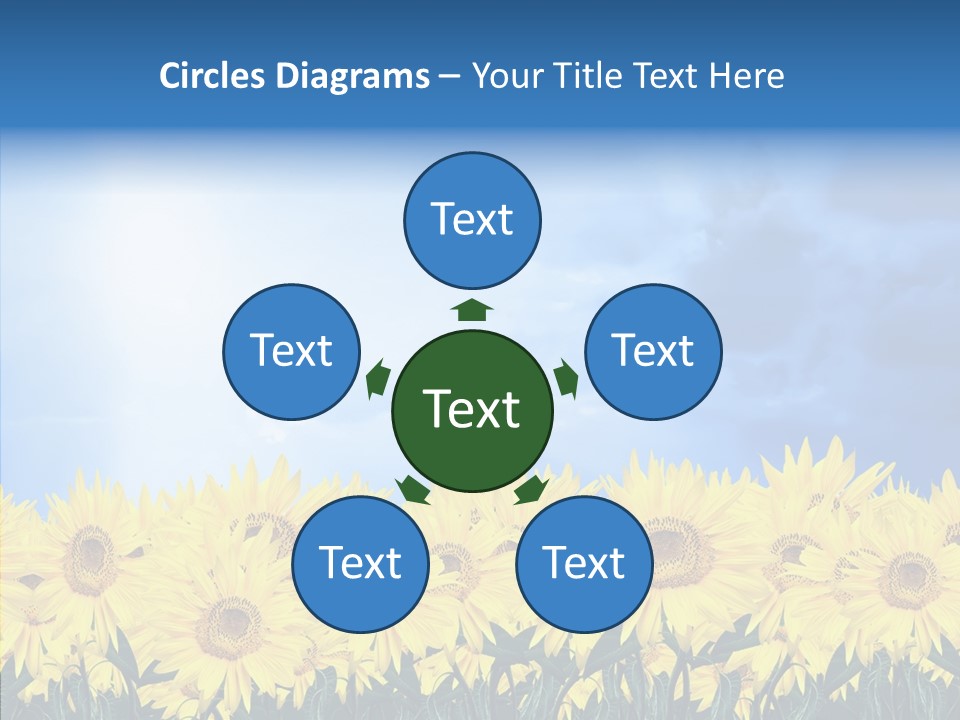 Sky Clear Flower PowerPoint Template