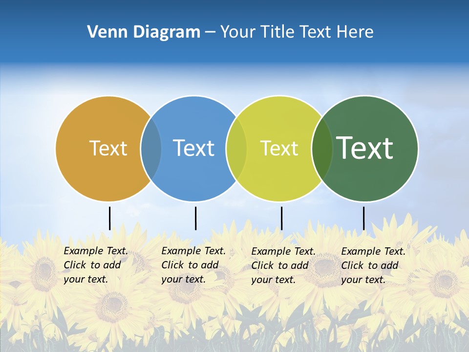 Sky Clear Flower PowerPoint Template
