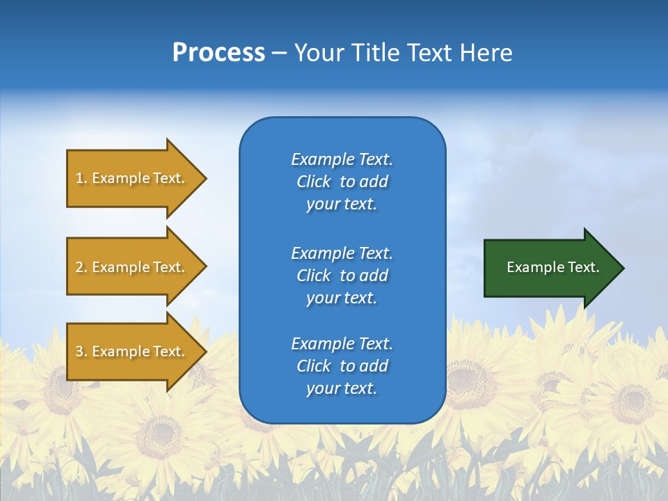 Sky Clear Flower PowerPoint Template