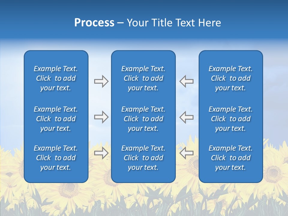 Sky Clear Flower PowerPoint Template