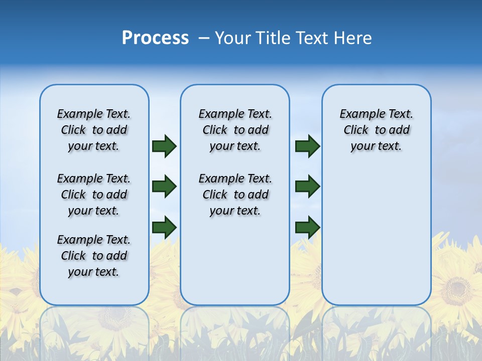 Sky Clear Flower PowerPoint Template