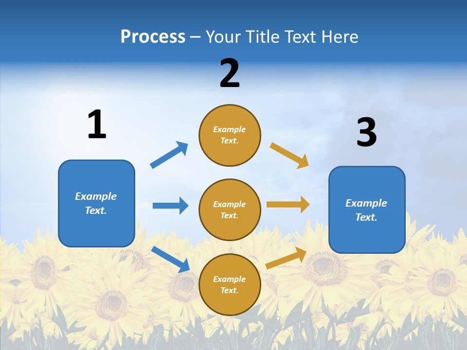 Sky Clear Flower PowerPoint Template