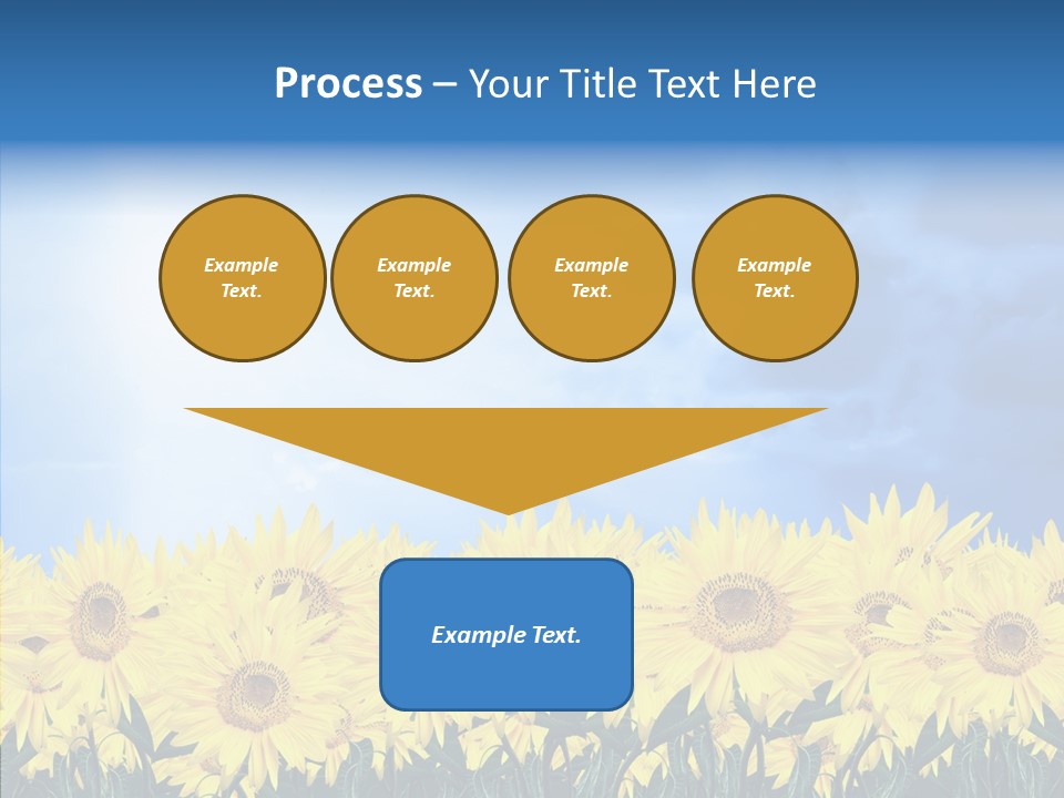Sky Clear Flower PowerPoint Template