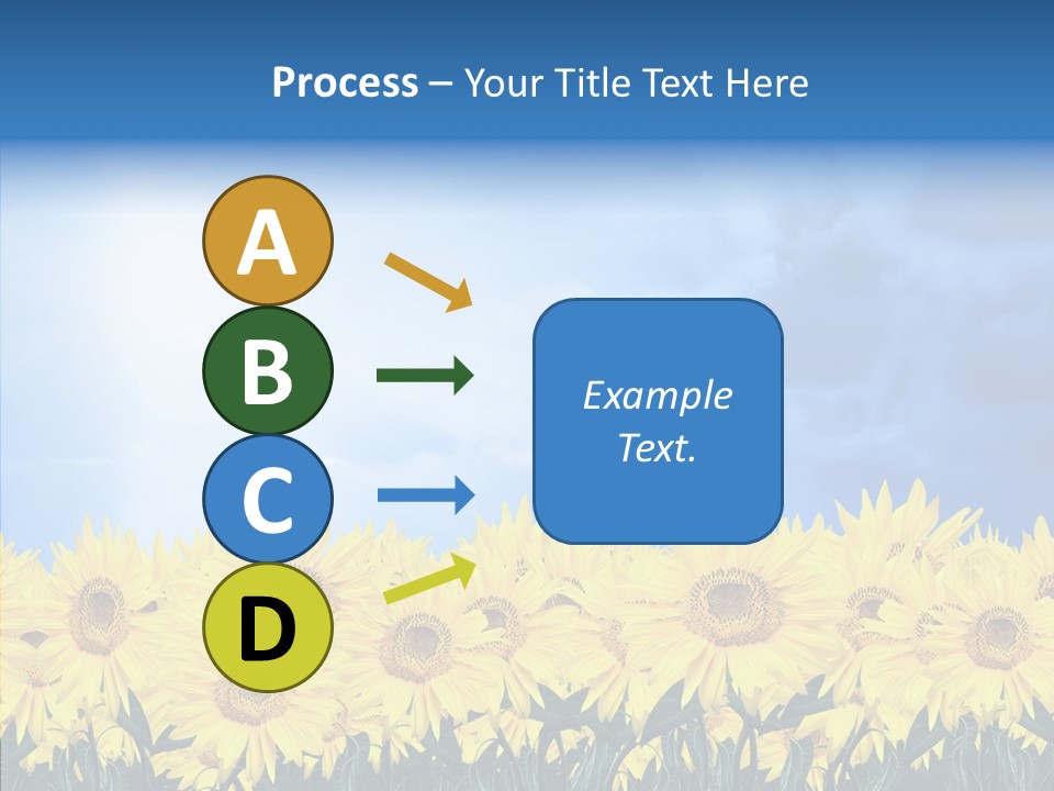 Sky Clear Flower PowerPoint Template