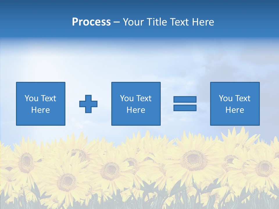 Sky Clear Flower PowerPoint Template