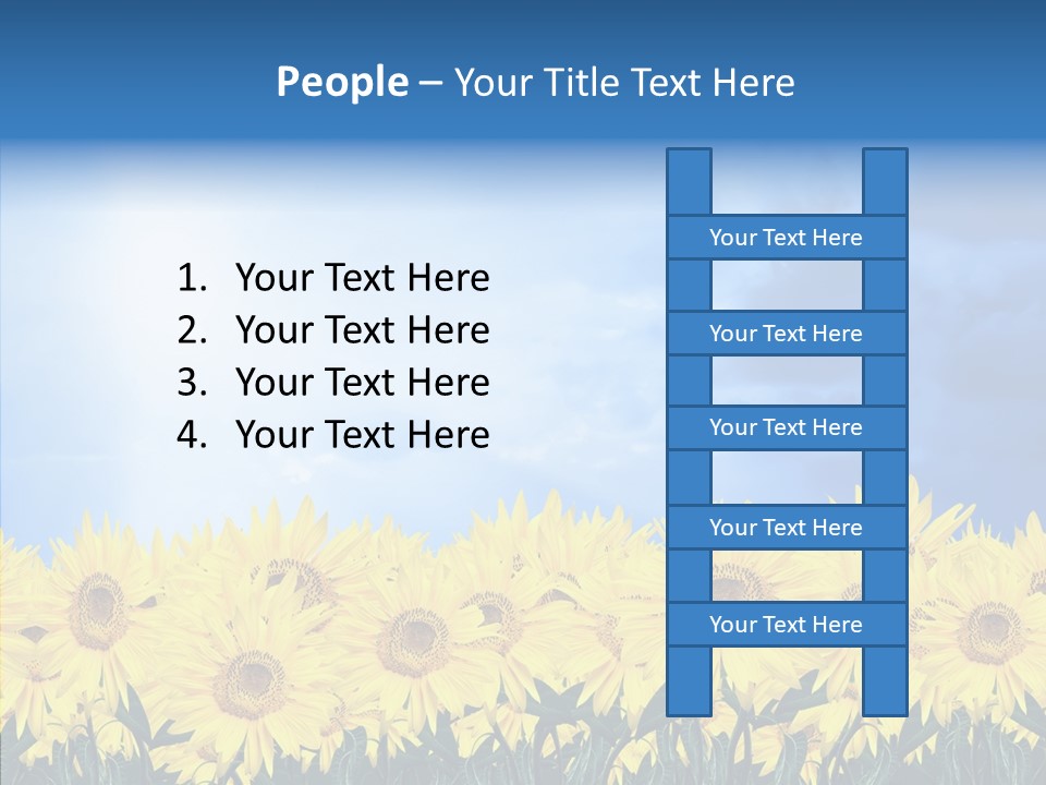 Sky Clear Flower PowerPoint Template