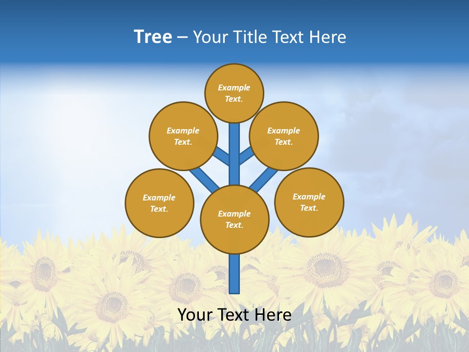 Sky Clear Flower PowerPoint Template