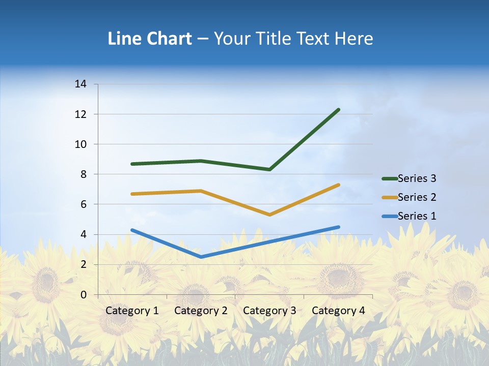 Sky Clear Flower PowerPoint Template