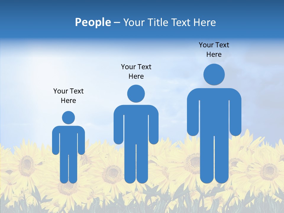 Sky Clear Flower PowerPoint Template