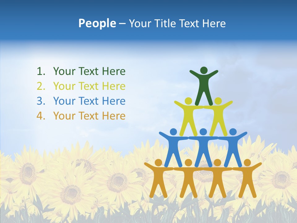 Sky Clear Flower PowerPoint Template