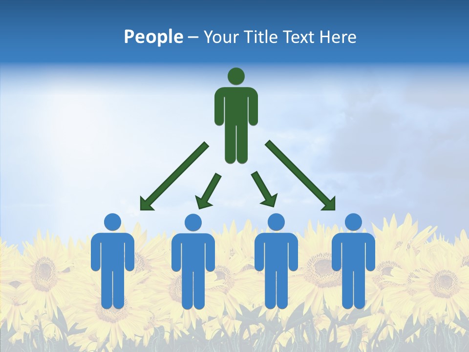 Sky Clear Flower PowerPoint Template