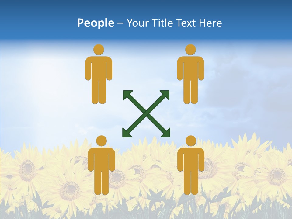 Sky Clear Flower PowerPoint Template