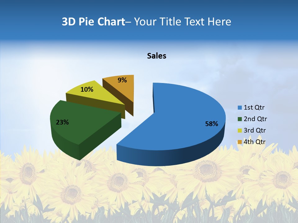 Sky Clear Flower PowerPoint Template