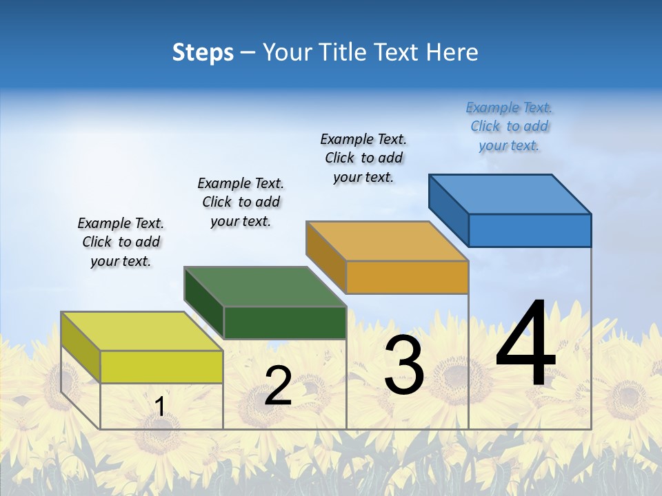 Sky Clear Flower PowerPoint Template