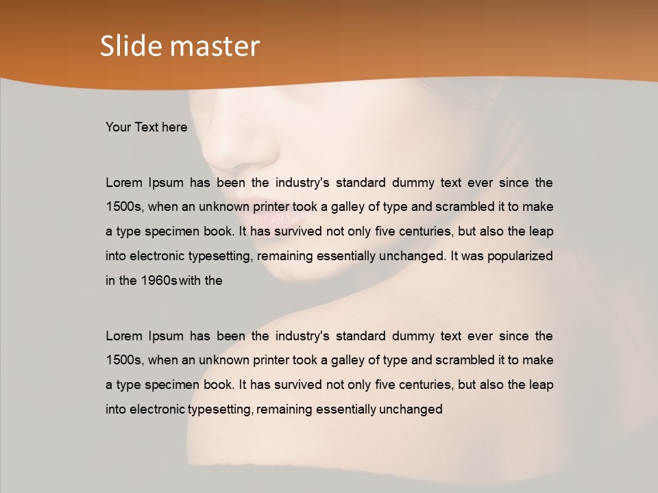 Females Girls Elegance PowerPoint Template