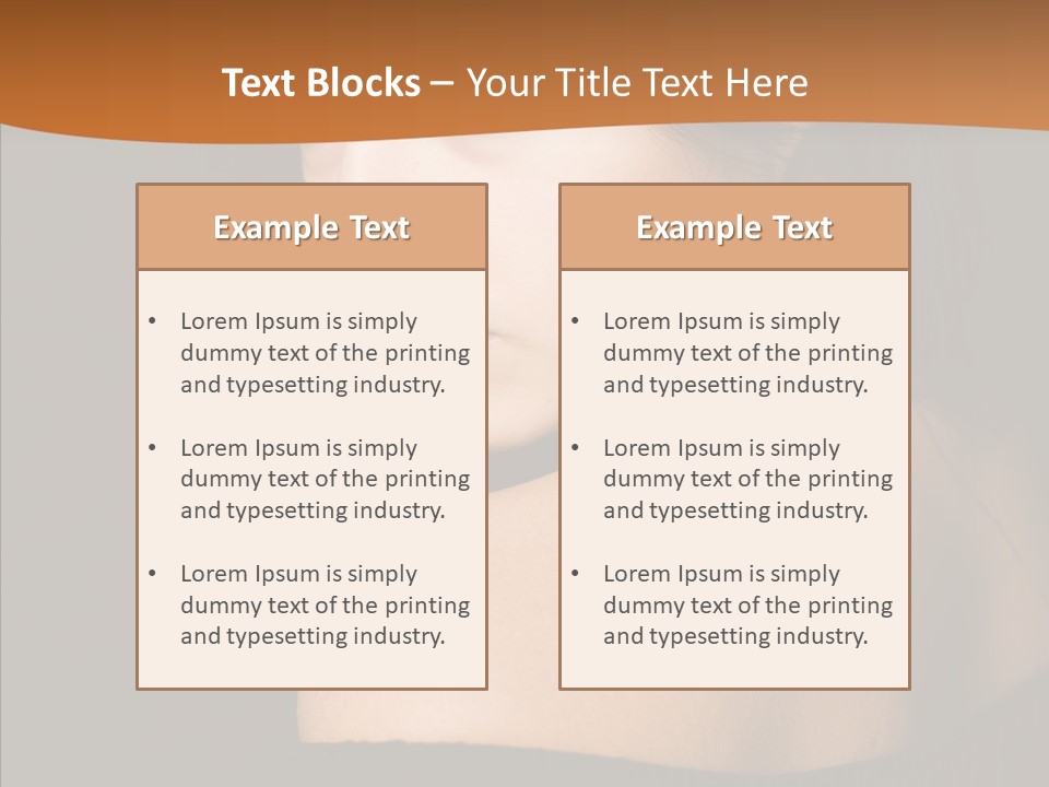 Females Girls Elegance PowerPoint Template
