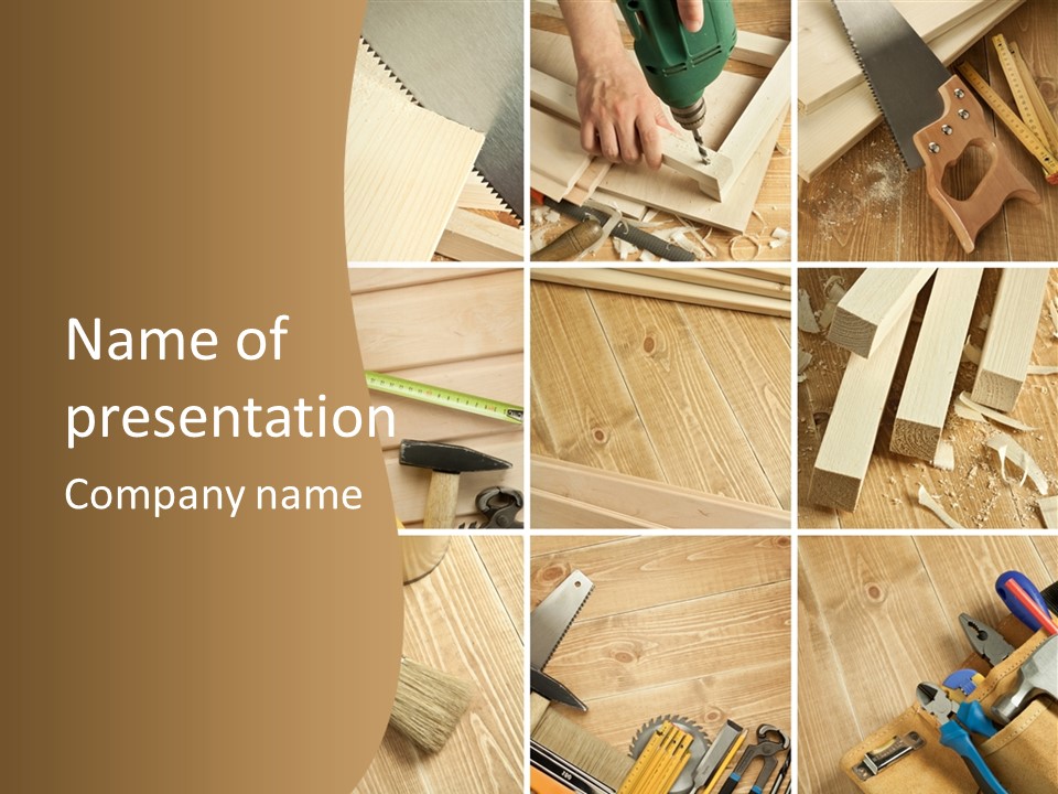 Metal Workshop Construction PowerPoint Template