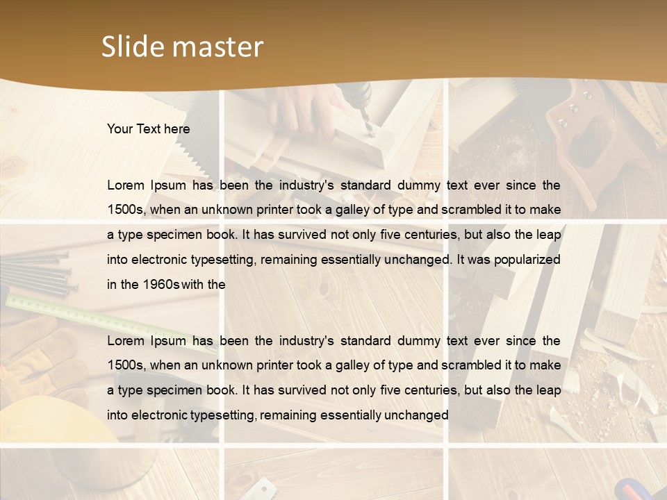 Metal Workshop Construction PowerPoint Template