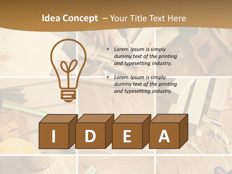 Metal Workshop Construction PowerPoint Template