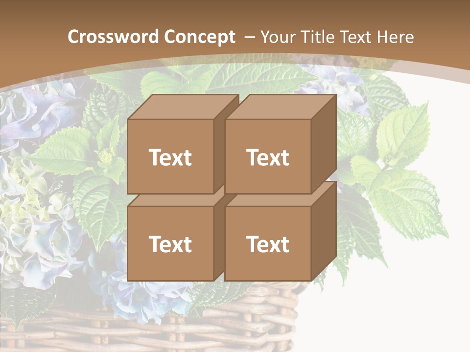 Decoration Studio Hortensia PowerPoint Template