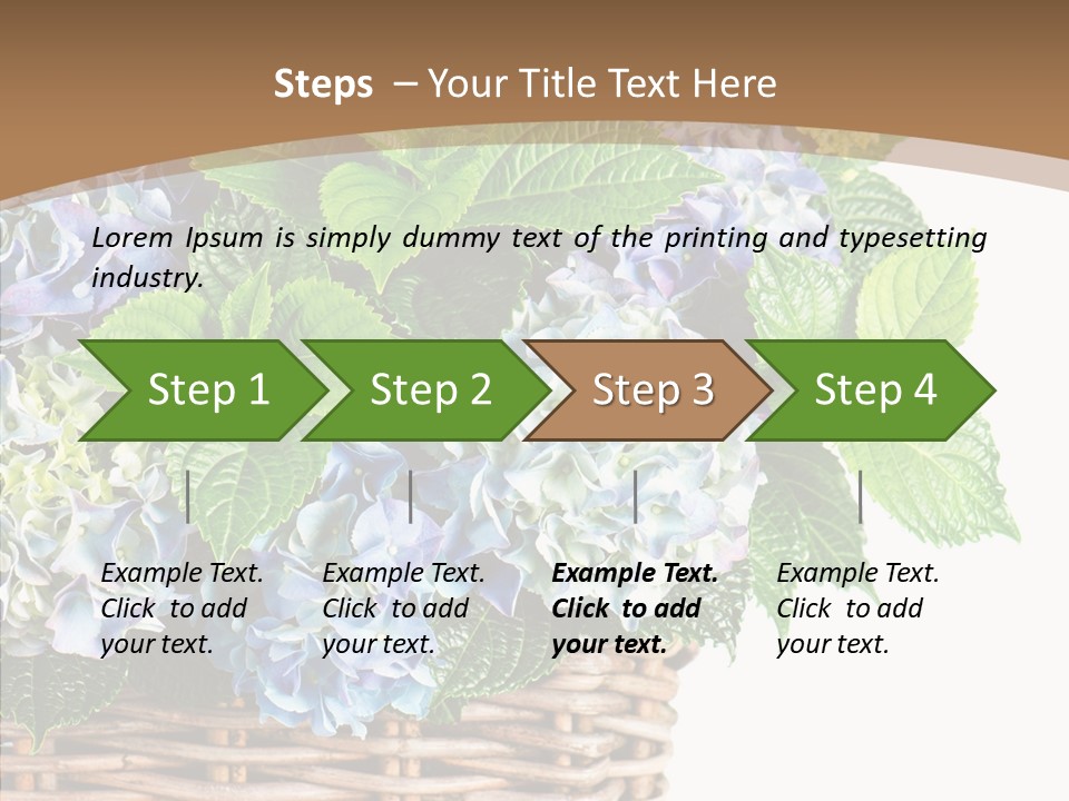 Decoration Studio Hortensia PowerPoint Template