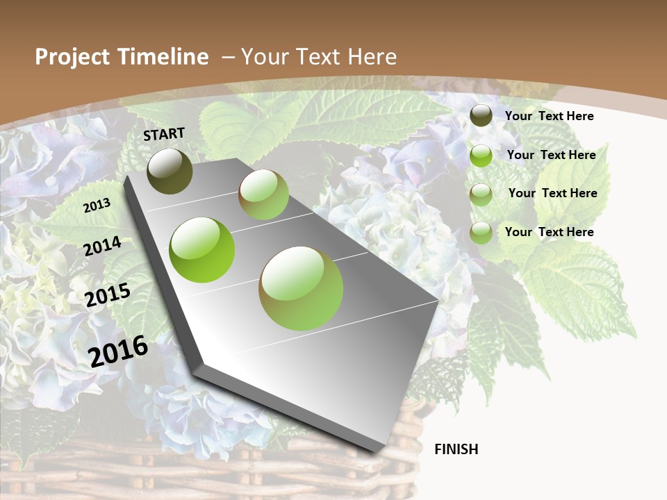 Decoration Studio Hortensia PowerPoint Template