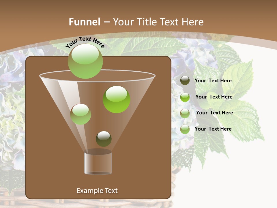 Decoration Studio Hortensia PowerPoint Template