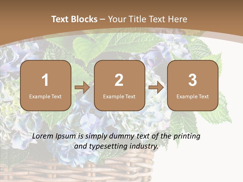 Decoration Studio Hortensia PowerPoint Template