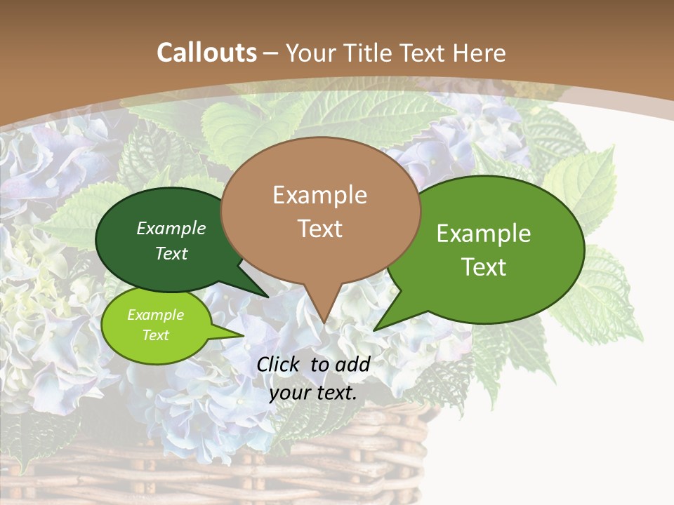 Decoration Studio Hortensia PowerPoint Template