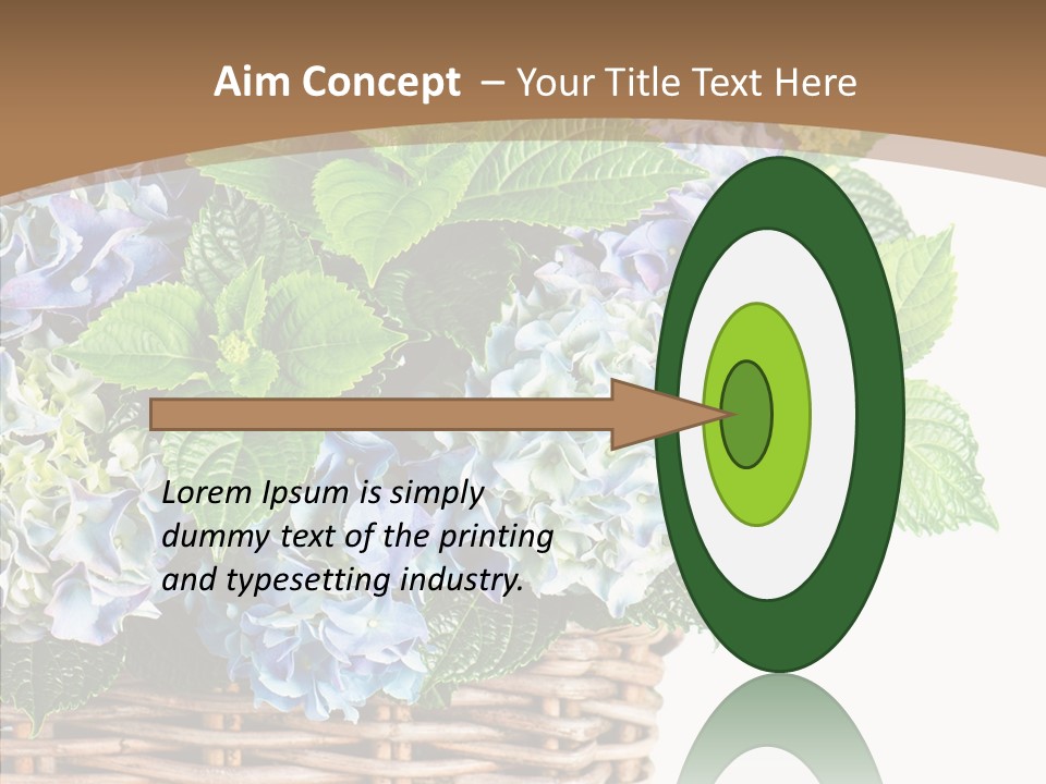 Decoration Studio Hortensia PowerPoint Template