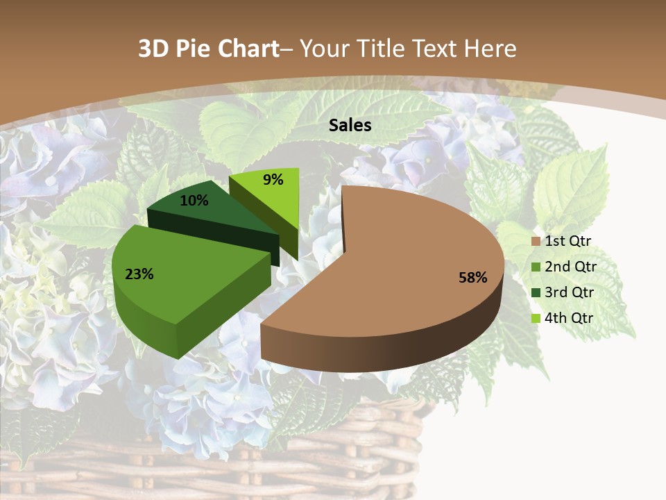 Decoration Studio Hortensia PowerPoint Template