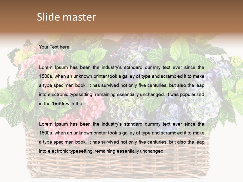 Botanical Decorative Balcony PowerPoint Template